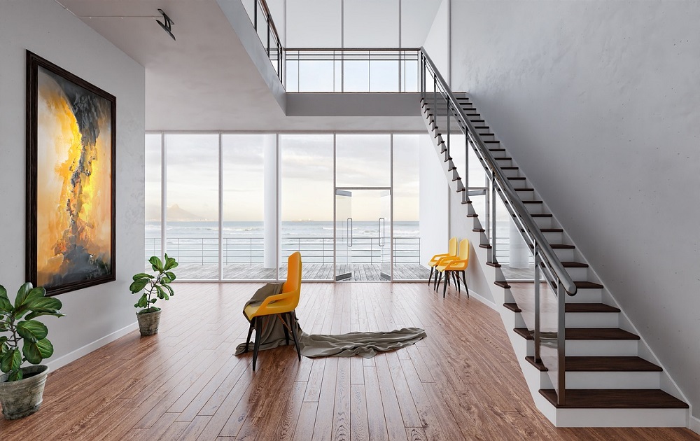Sala de una casa en la Playa para conocer las ventajas de invertir en propiedades de playa